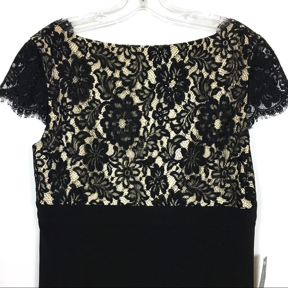 NWT Ann Taylor Black Lace Dress Short Sleeve - Picture 4 of 7